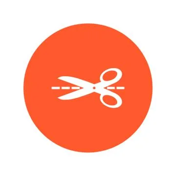 Scissors sign symbol. Illustrazione stock