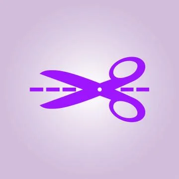 Scissors sign symbol. Stock Illustration