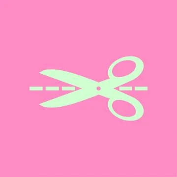 Scissors sign symbol. Stock Illustration