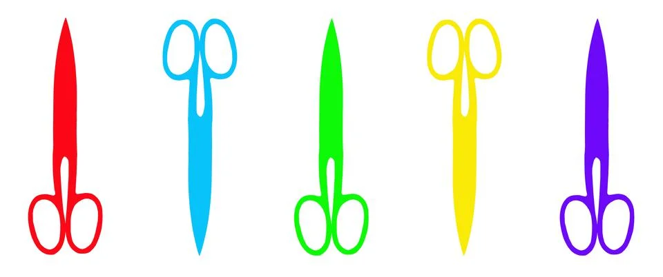 Scissors Silhouette Stock Illustration