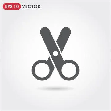 Scissors single vector icon Illustrazione stock