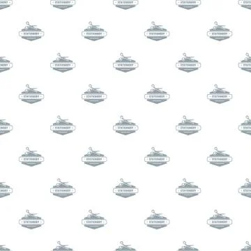 Scissors stationery pattern vector seamless Stock Illustration