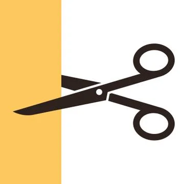 Scissors symbol Stock Illustration