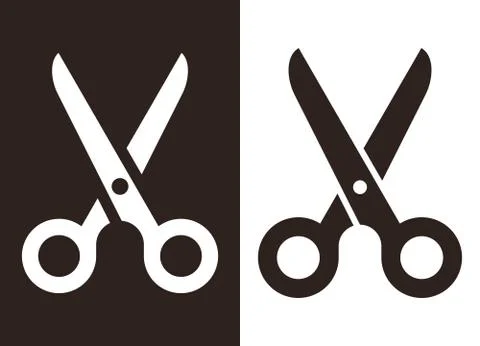 Scissors symbol set Stock Illustration