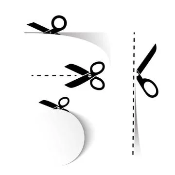 Scissors Templates Stock Illustration
