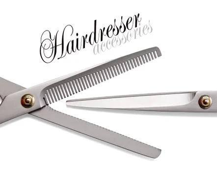 Scissors, Thinning shear Stock Photos