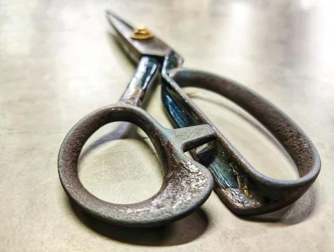 Scissors tools for cutting Stock Photos