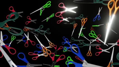 Scissors Tunnel Background Stock-Footage 309864481