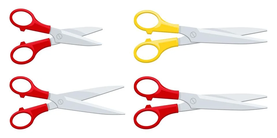 Scissors vector design illustration isolated on white background Stock Illustration