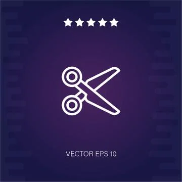 Scissors vector icon Stock Illustration