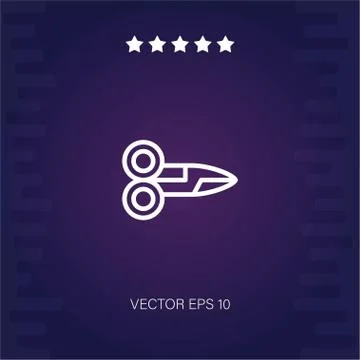 Scissors vector icon Stock Illustration
