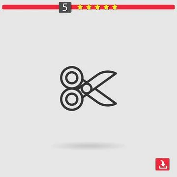 Scissors vector icon Stock Illustration