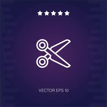 Scissors vector icon Stock Illustration
