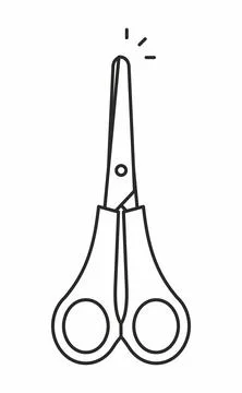 Scissors vector icon Stock Illustration