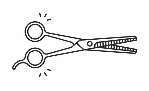 Scissors vector icon Stock Illustration