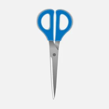 Scissors vector illustration isolated on white. Stock Illustration