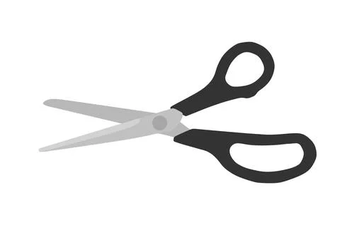 Scissors vector illustration isolated on white background Иллюстрация