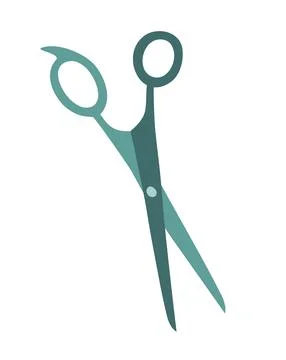 Scissors. Vector illustration. Object isolated on white background, cartoon Stock Illustration