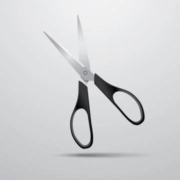 Scissors on a white background Stock Illustration