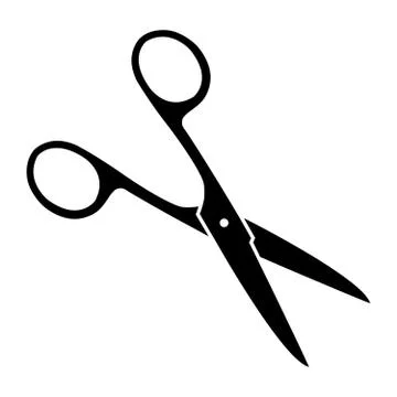 Scissors on a white background Stock Illustration