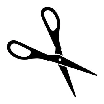 Scissors on a white background Stock Illustration
