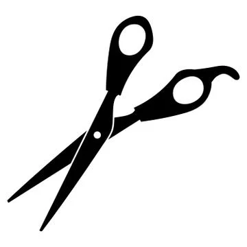 Scissors on a white background Stock Illustration