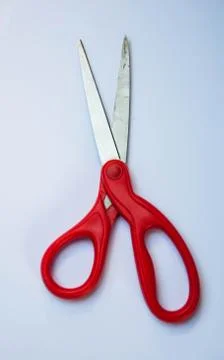 Scissors on white background Stock Photos