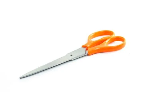 Scissors on white background Stock Photos