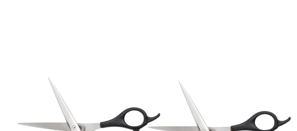 Scissors on a white background Stock Photos