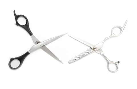 Scissors on a white background Stock Photos