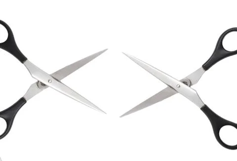 Scissors on a white background Stock Photos