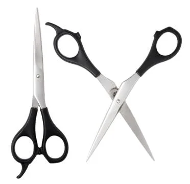 Scissors on a white background Foto stock