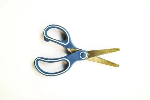 Scissors on a white background Foto stock