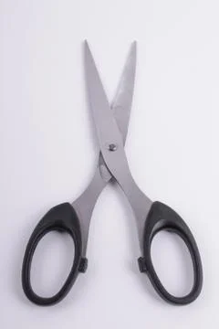 Scissors on a white background Stock Photos