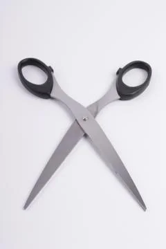 Scissors on a white background Stock Photos