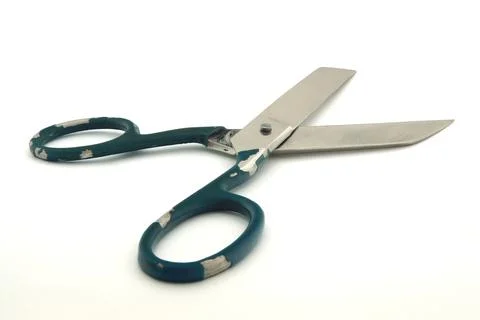 Scissors on a white background Stock Photos