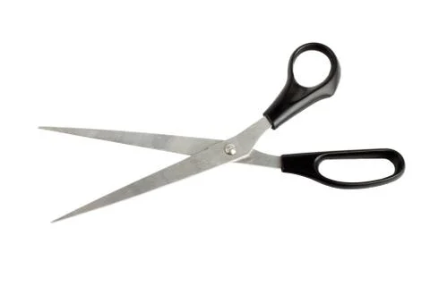 Scissors on a white background, studio isolated Foto stock