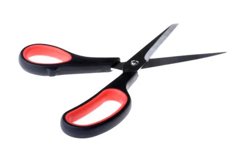 Scissors on white Foto stock