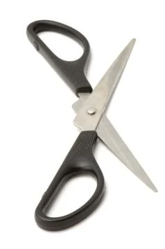Scissors on white Stock Photos