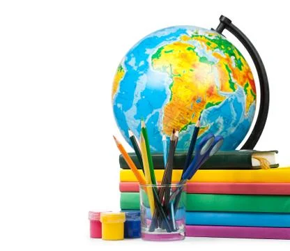 Scissors on the white Stock Photos