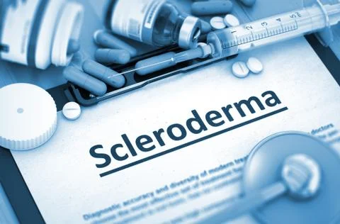 Scleroderma. Medical Concept Stock Illustration