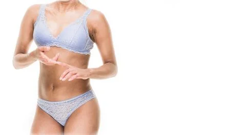 Scleroderma unaltered authentic body inclusivity. Skincare dermatology Stock Photos