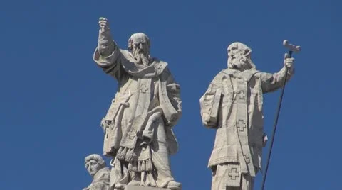 Sclupture Rome Video stock 12358225