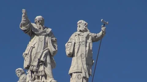 Sclupture Rome Video stock 12358534