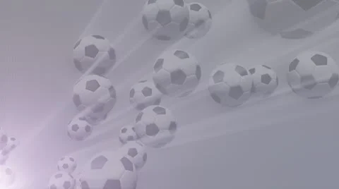 Scoccer Balls in Flight Stock Footage 8969088