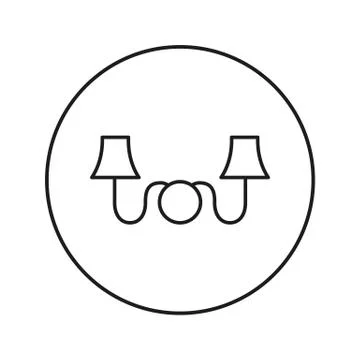 Sconce. Wall Light. Stock Illustration