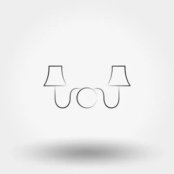 Sconce. Wall Light. Stock Illustration