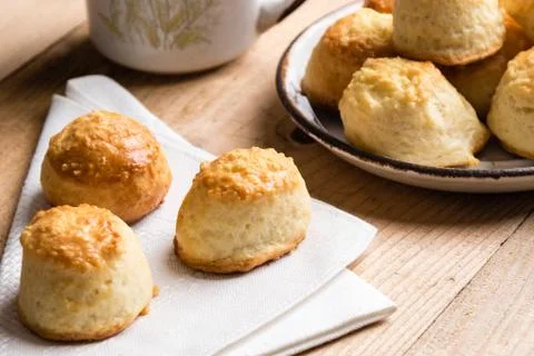 Scone with cheese Foto stock