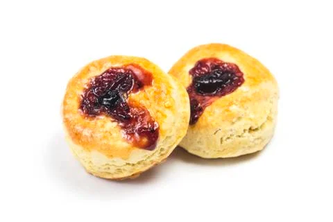 Scone isolated on white background Stock Photos