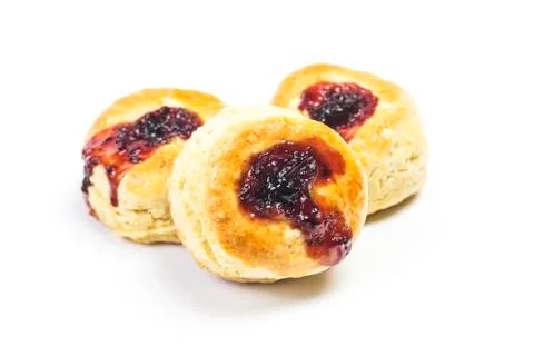 Scone isolated on white background Stock Photos